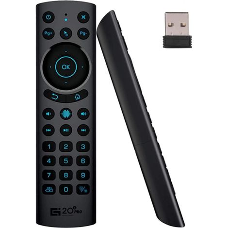 Télécommande Air Mouse Bluetooth Universelle. Améliorée pour Android TV Box. Smart TV. Mini PC (G20S Pro) - 2.4G USB 5.0 Eclairée IR (1/5)