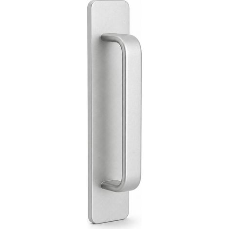 Poignée Adhésive en Aluminium pour Porte Coulissante Argent Mat (1/5)