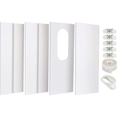 Kit de fenêtre pour climatiseur portable – Panneau en PVC renforcé – Réglable de 43 à 150 cm (1/4)