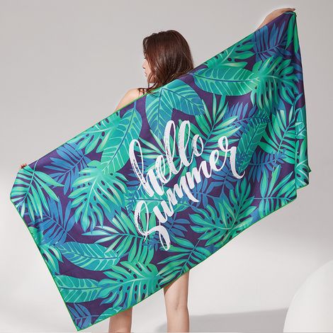 Serviette de plage en microfibre anti-sable, légère, résistante au sable, Quick-D (1/5)