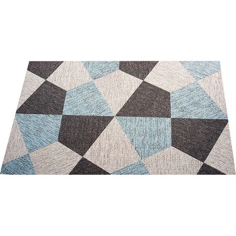 Badematte – Rechteckig, rutschfest, Latex – Grün-goldenes Damastblattmuster – 60 x 90 cm – 1 Stück (1/5)