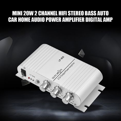 Mini 2-Kanal 20W HiFi Stereo Digital-Leistungsverstärker für Auto und Zuhause mit tiefen Bässen. (1/5)