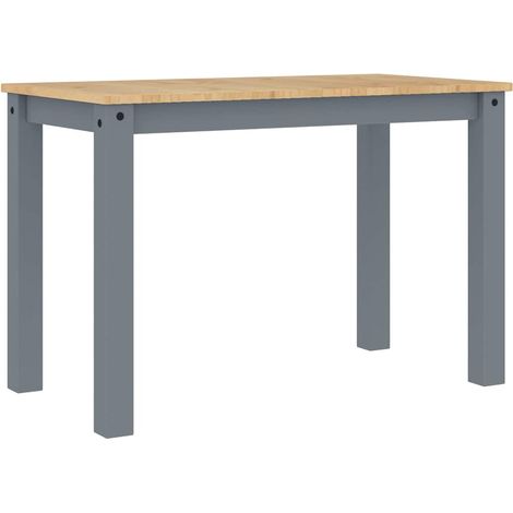 Table à manger Table à dîne PANAMA gris 112x60x75 cm bois massif de pin (1/5)