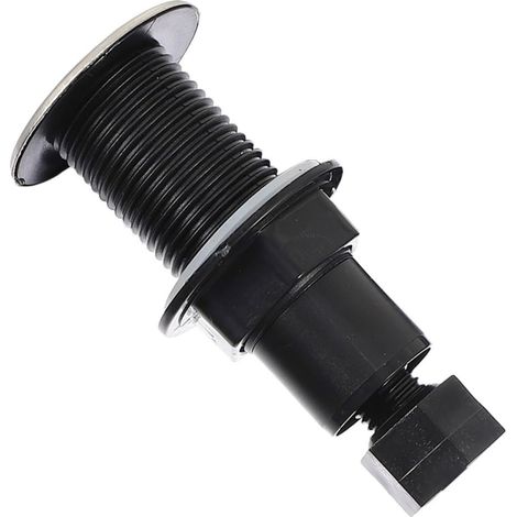 Bouton pneumatique, 25mm, plastique, noir (1/5)