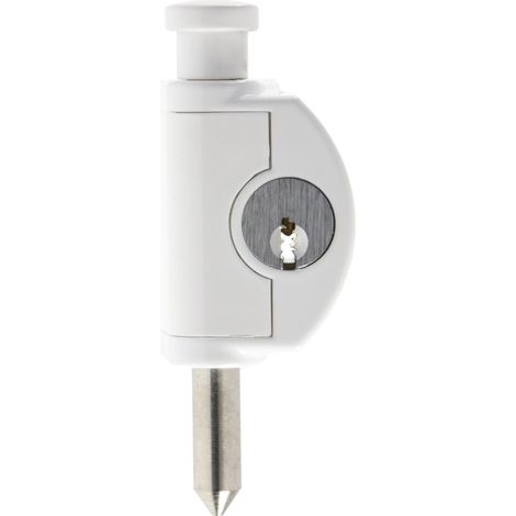 Serrure de Fenêtre FTR42 W AL0125 - Verrou de Fenêtre avec Pêne en Acier Inoxydable, à Verrouillage Identique - Niveau de sécurité 4-56906 - 24 mm - Blanc (1/5)
