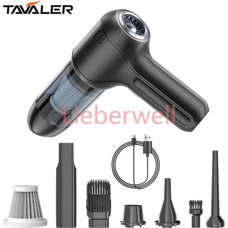 Aspirateur sans fil automatique, moteur sans balais, multifonctionnel, bain, soufflage, aspiration, machine, déterminer, haute puissance, dépoussiéreur de voiture,PRO-Black
