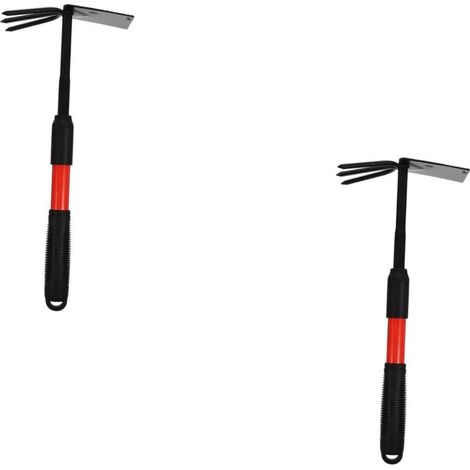 2 Pièces Outils de Jardinage Petit râteau pour Le Jardinage truelle de désherbage à Main de Jardin Outils Jardinage kit Jardinage houe de Jardinage Robuste houe portative putes PVC (1/5)