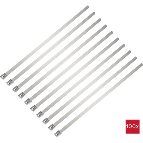TRU COMPONENTS TC-12659388  Stahlkabelbinder 290 mm 7.9 mm AISI 304  100 St.