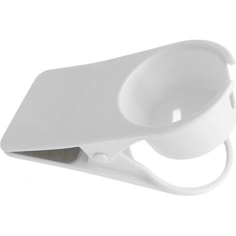Support de table multifonctionnel pour gobelet, gain de place et grande taille (blanc). (1/5)