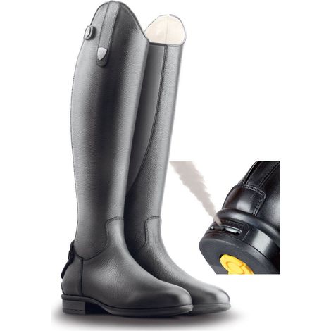 39, Nero: Stivale Equitazione Tattini BRACCO con tecnologia CLOSE CONTACT in pelle bottalata (1/5)