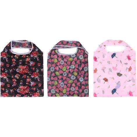 Lot de 3 sacs de rangement pliables en forme de téléphone, sacs de courses portables, sacs de rangement imprimés-56X35.5X8CM
