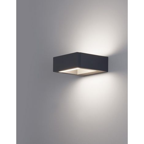 Merano Akron Applique Extérieure Up Down Gris Foncé Aluminium LED 7W 708Lm 3000K IP54 AC Driver Inclus