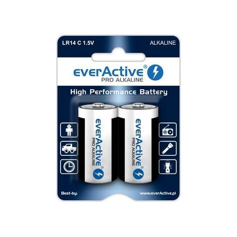 Pacco batterie alcaline Everactive Evlr14-Pro (X 2)