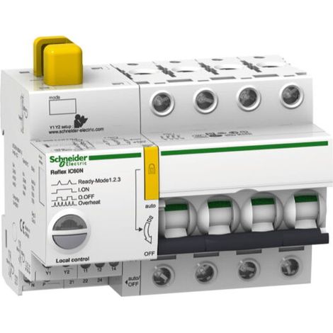 Schneider Electric fernschaltb. Leitungsschutzschalter A9C61463 B63A 4polig