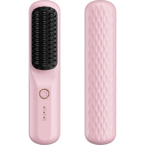 Fer à Lisser Multifonction Alimentation USB Modèle XH-01 Commande Mécanique Puissance 25-39W Tous Types de Cheveux Couleurs Blanc Rose Noir Dégradé (1/5)