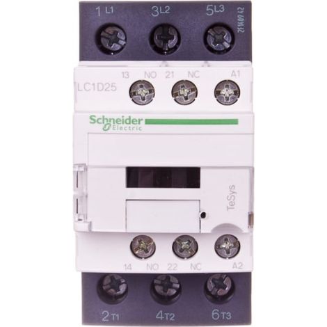 TeSys Deca Leistungsschütz 25A 3P 400V AC 1NO 1NC LC1D25V7