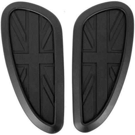 Rodillera - Protección para depósito de combustible de motocicleta, protectores laterales para rodillas, paneles antideslizantes de estilo vintage para depósito de combustible, apta para motocicletas. (1/2)