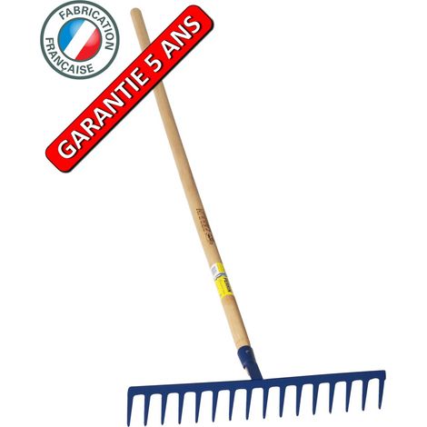 OUTILS PERRIN Râteau forgé 16 dents droites manche 1,50m , outil trempé haute résistance, jardin,potager (1/3)