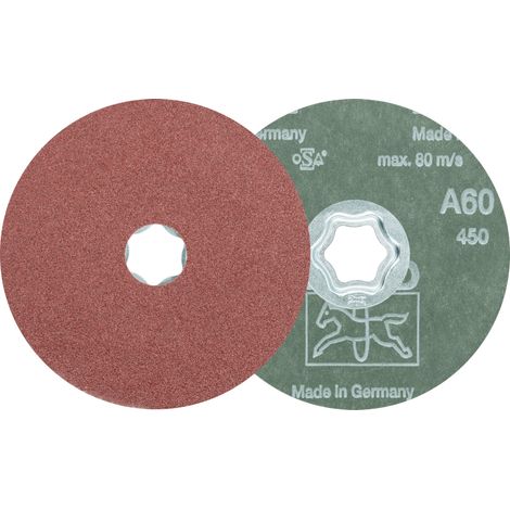 PFERD TOOLS COMBICLICK Korund Fiberscheibe Ø 115 mm A60 für universelle Anwendungen 25 Stk (1/4)