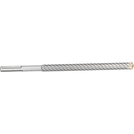 Foret à percussion en carbure à 6 cannelures, diamètre de perçage 25 mm, profondeur de perçage 280 mm, pour briques de ciment (1/5)