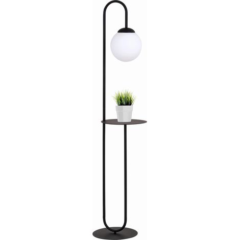 Lampada da terra con tavolino Emibig BARI E14 nera (1/4)
