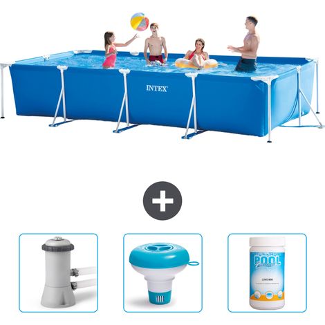 Intex Piscine Tubulaire Rectangulaire - 450x220x84 cm - 4-pièces SCB77