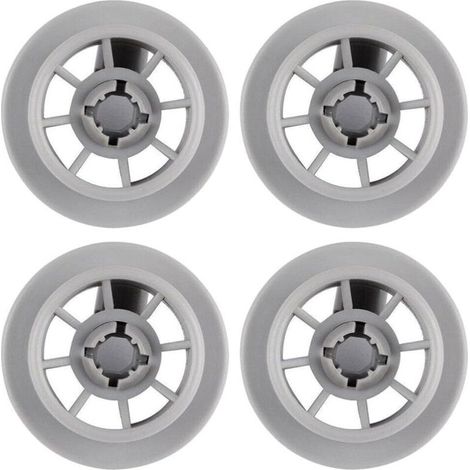 4 pezzi Ruote per lavastoviglie Ruota per cestello inferiore Accessori per lavastoviglie Ruote per lavastoviglie Cestello inferiore Rulli per lavastoviglie Ruota in plastica-Crezuo