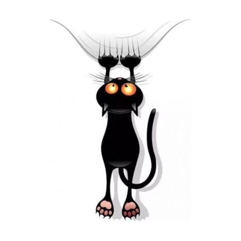 Chat À Gratter Escalade Voiture Autocollants et Décalques Drôle Mignon Porte De La Voiture Porte Pare-Chocs Voiture Style Stylo Vinyle (1/4)