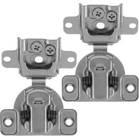 Homoyoyo Lot de 2 charnières invisibles pour porte de placard, fermeture amortie hydraulique (1/5)