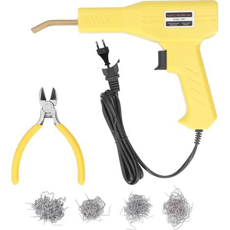 50-W-Heißschweißgerät, Werkstattausrüstung, Reparaturset für Autostoßstangen, Schweißreparaturmaschine, gelber EU-Stecker (220 V) (1/5)