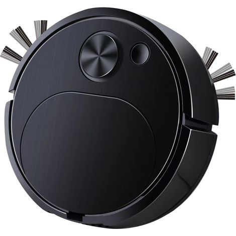 Nettoyeur de sol intelligent multifonctionnel Charge automatique Robot de balayage intelligent Aspirateur de balayage humide et sec Nettoyeur de sol intelligent multifonctionnel 1pc Noir (1/3)