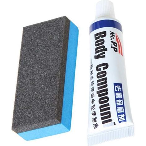 Kits de réparation automobile Supprimer les rayures Composé de peinture Abrasifs polissage Pâtes + éponge et populaire