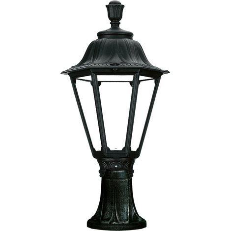 Baliza clásica INDURA MEDIUM 6 IP55 E27 42W 530mm Negro