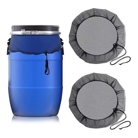 2 x Rain Water Catcher, 80 cm Protective Net with Elastic Cord, Anti-Mosquito and Adjustable, Ideal for Tons of Water and Garden (1/5)