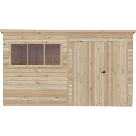 Ranger 12 x 10 Feet Double Door Shed - L299 x W359 x H213.9 cm