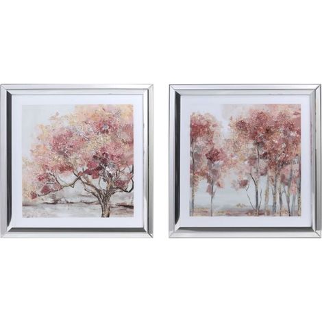Bild DKD Home Decor 69 x 2,5 x 69 cm Traditionelle Bäume (2 Stück) (1/3)