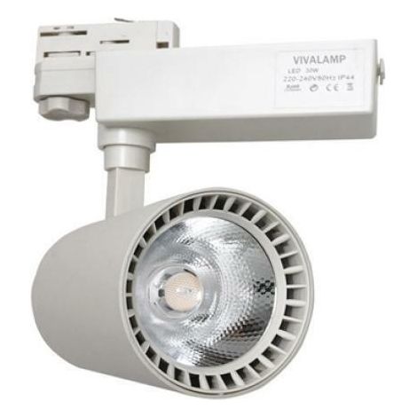 Faretto led a binario 30w trifase illuminazione a binario led fb-10-30w 6400k (1/2)