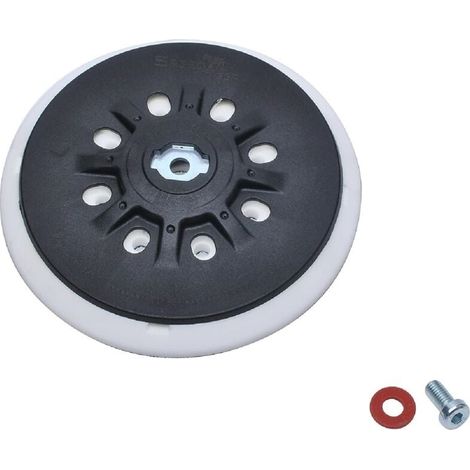 150 mm (6 pouces) Plateau de ponçage 8 trous compatible avec les ponceuses orbitales Bosch Festool ETS 150, ETS EC 150, LEX 150, WTS 150/7 498987 (souple) (1/4)