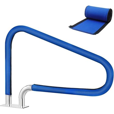 Housse de protection pour rambarde de piscine de 180 cm, manchon de protection pour rambarde de piscine, housse de poignée de piscine avec fermeture éclair, accessoire de piscine antidérapant (1/5)