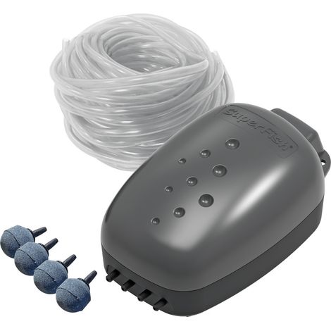Système Aération Bassin 1000L Pompe à Air 600 L/H - 4 Sorties (1/4)