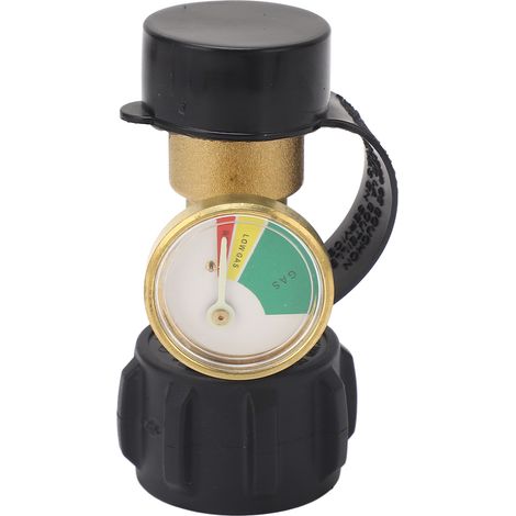 Manomètre Indicateur de Niveau Gaz Propane QCC1/Type 1 Détecteur de Fuite en Laiton pour Camping-Car et Barbecue (1/4)