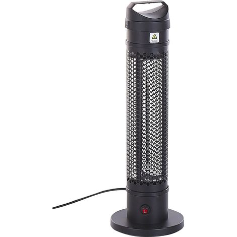 Stufa elettrica da esterno nera 1000 W freestanding portatile Krakatoa