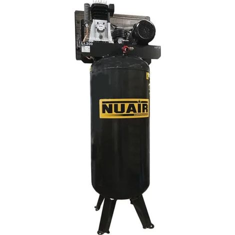 Nu Air – Compresseur d'air à piston 200 litres – 4 CV – Débit 29 m³/h – Pression 10 bar – Alimentation 400V triphasé (1/3)