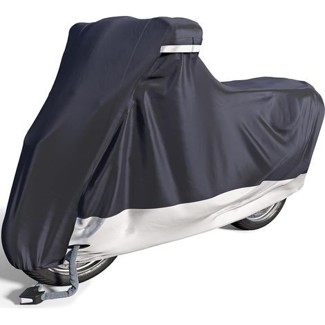 Funda para motocicleta para uso interior y exterior [Talla L] Funda impermeable para scooter, para invierno, protege la pintura y es resistente al calor (230 x 95 x 125 cm) (1/3)