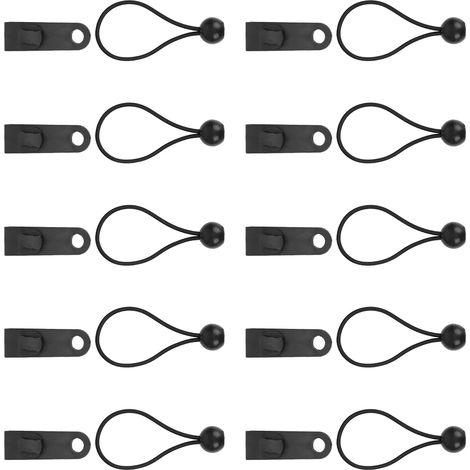 Pinces de tente coupe-vent avec cordon élastique pour auvent de camping ou caravane