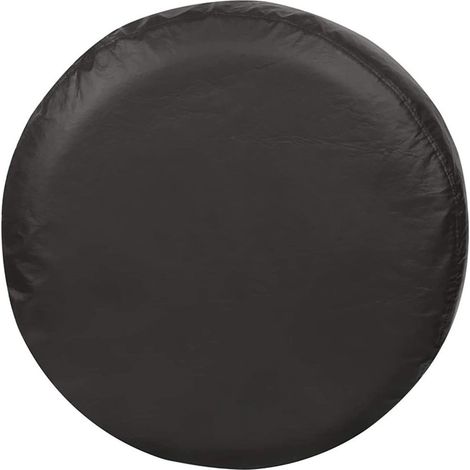 Housse de pneu - Housse de protection pour pneu de voiture - Housse anti-poussière pour roue de secours - Pièces auto - Tissu Oxford 210D - Léger - Noir - Convient aux pneus de 22 à 24 pouces de diamè (1/2)