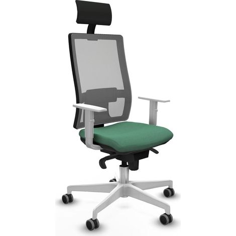 Piqueras-y-crespo Chaise ergonomique moderne vert émeraude (1/3)
