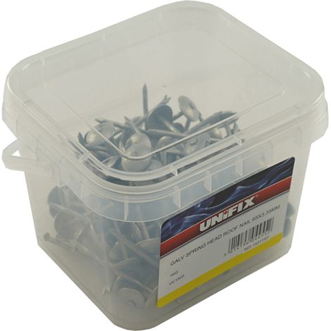 Unifix Galv Spring Hd Roof Nails 65mm x 3.35 - Box of 4 (1/2)
