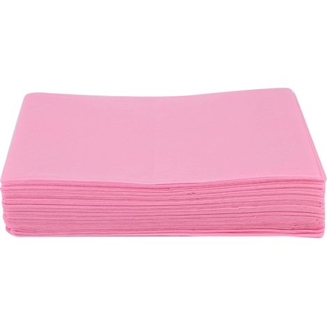 Draps jetables imperméables anti-huile pour table de soin SPA tatouage massage hôtel, housse de lit rose. (1/5)