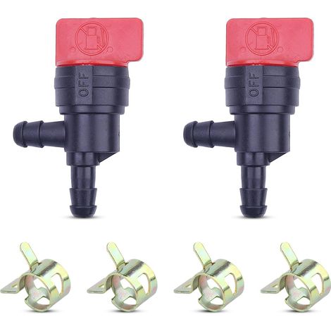 698181 Vanne d'arrêt de Carburant 1/4" pour générateur de Tondeuse 494539 697944 (1/5)